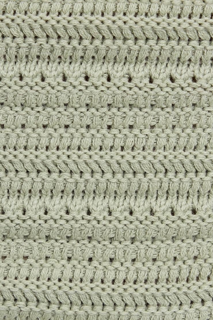 Plunge Neckline Crochet Halter Top Product Image