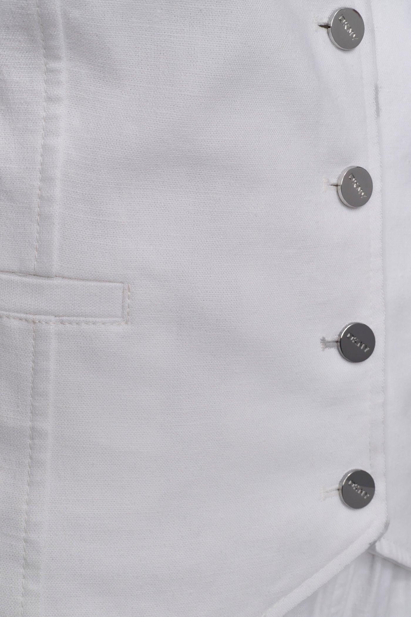 SLEEVELESS LINEN VISCOSE VEST Product Image