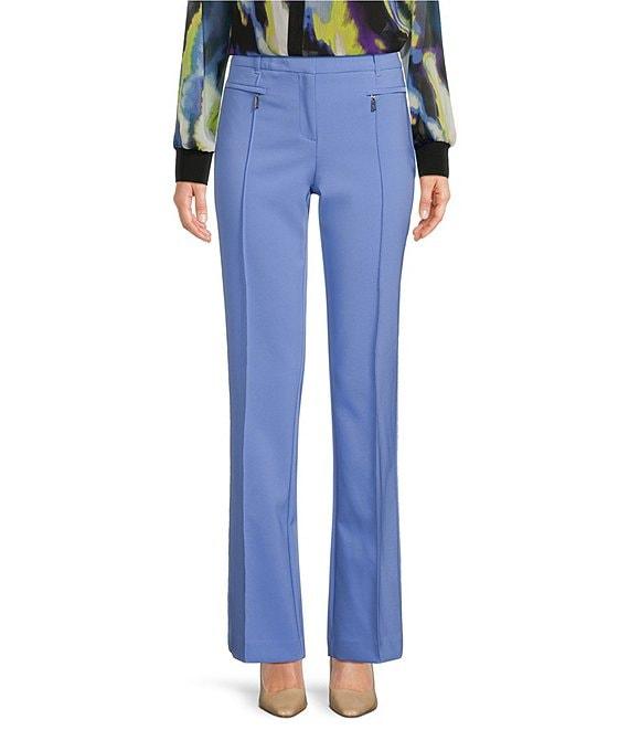 DKNY By Donna Karan Tech Tailoring Pintuck Wide Leg Zipper-Pocket Pant Product Image