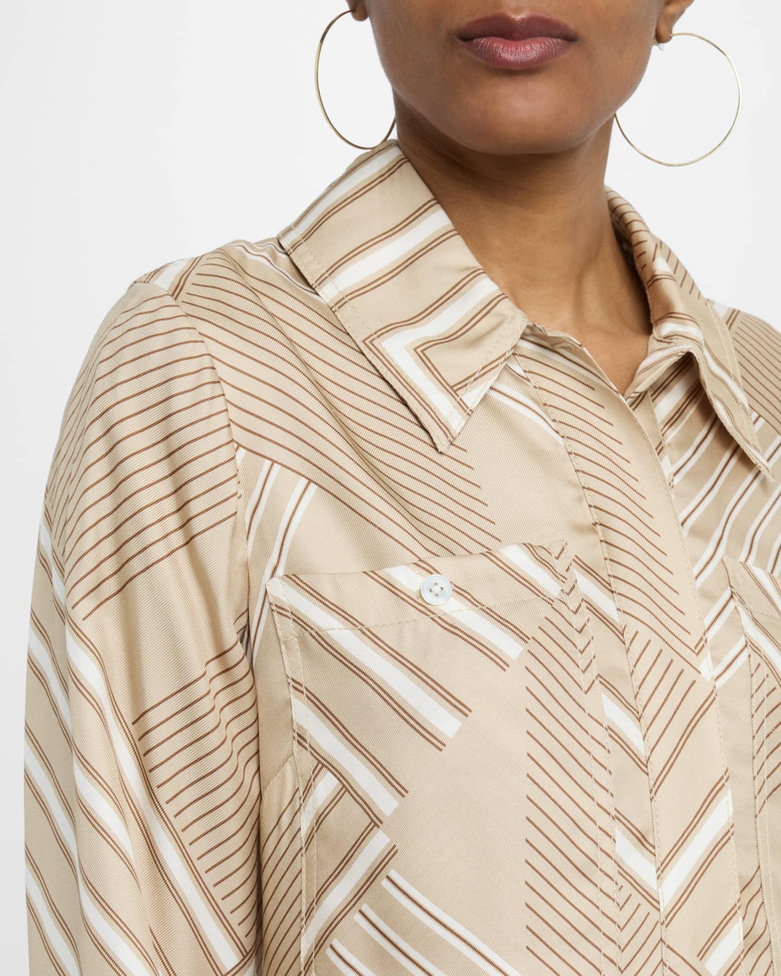 Pryce Long-Sleeve Mini Shirtdress Product Image