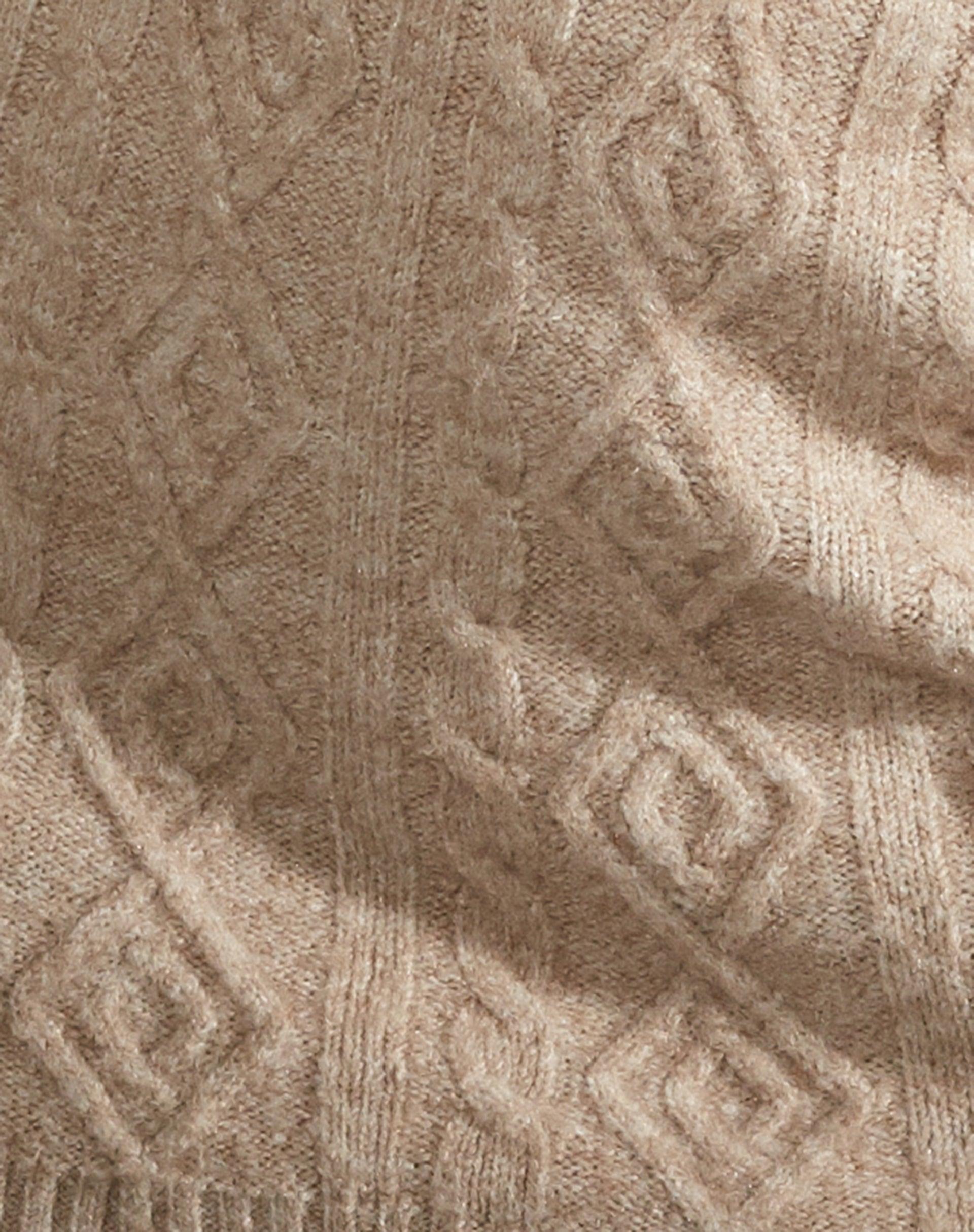 Asira Crop Top in Knit Oatmeal Product Image