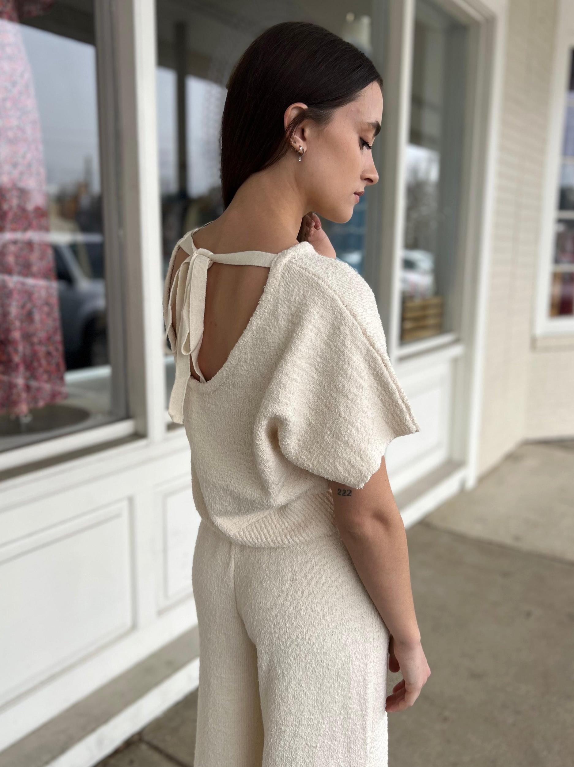 Morgan Short Sleeve Knit Top Product Image