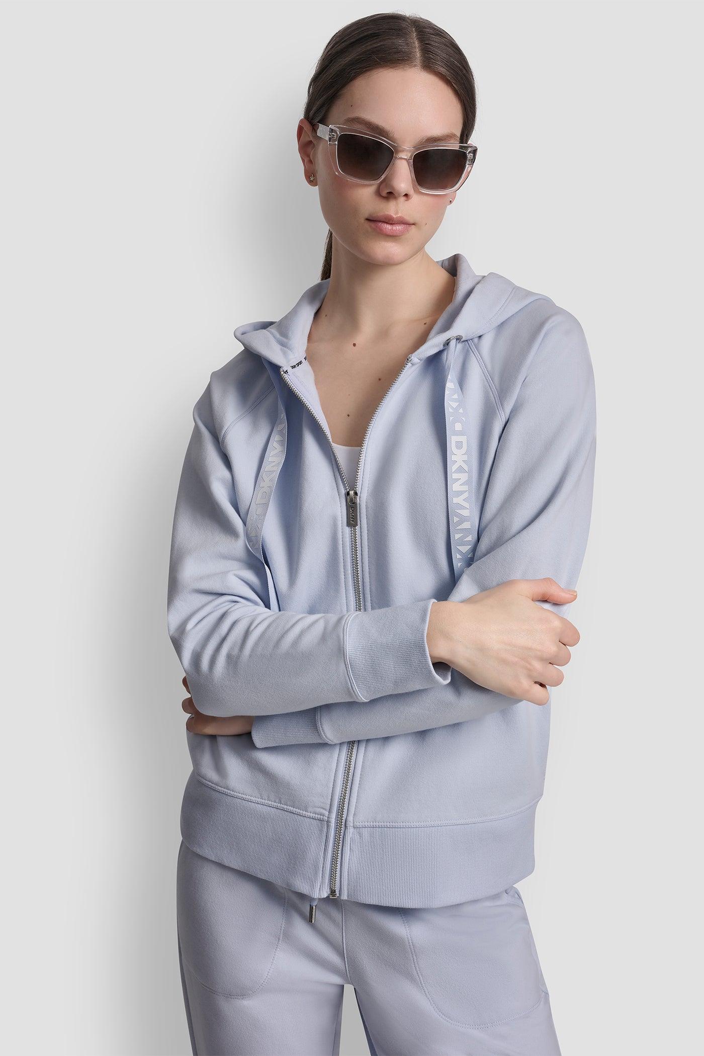 TWO-TONE LOGO DRAWSTRING HOODIE Product Image