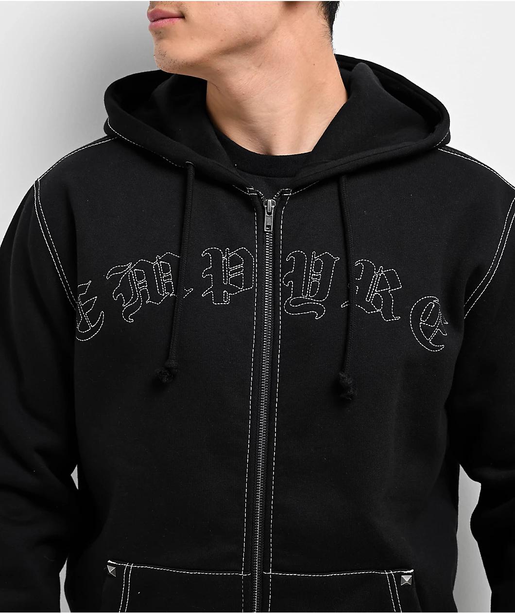 Empyre Bent Metal Black Zip Hoodie Product Image