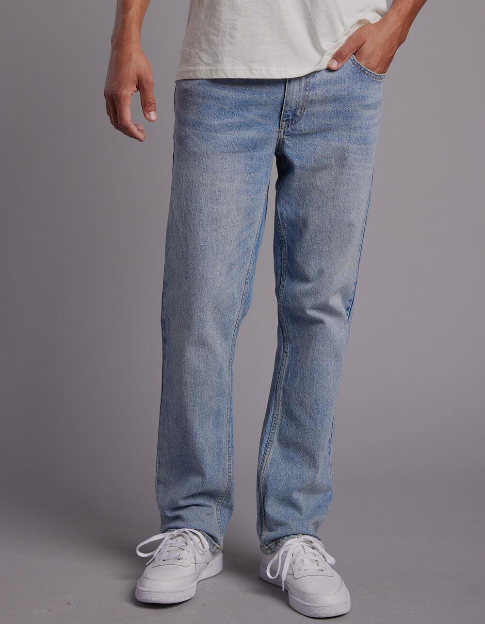 RSQ Mens Slim Straight Light Denim Jeans - LIGHT WASH Product Image