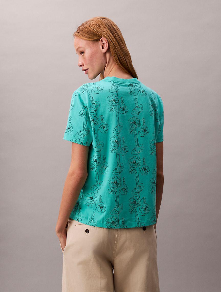 Allover Floral Print Classic T-Shirt  Product Image