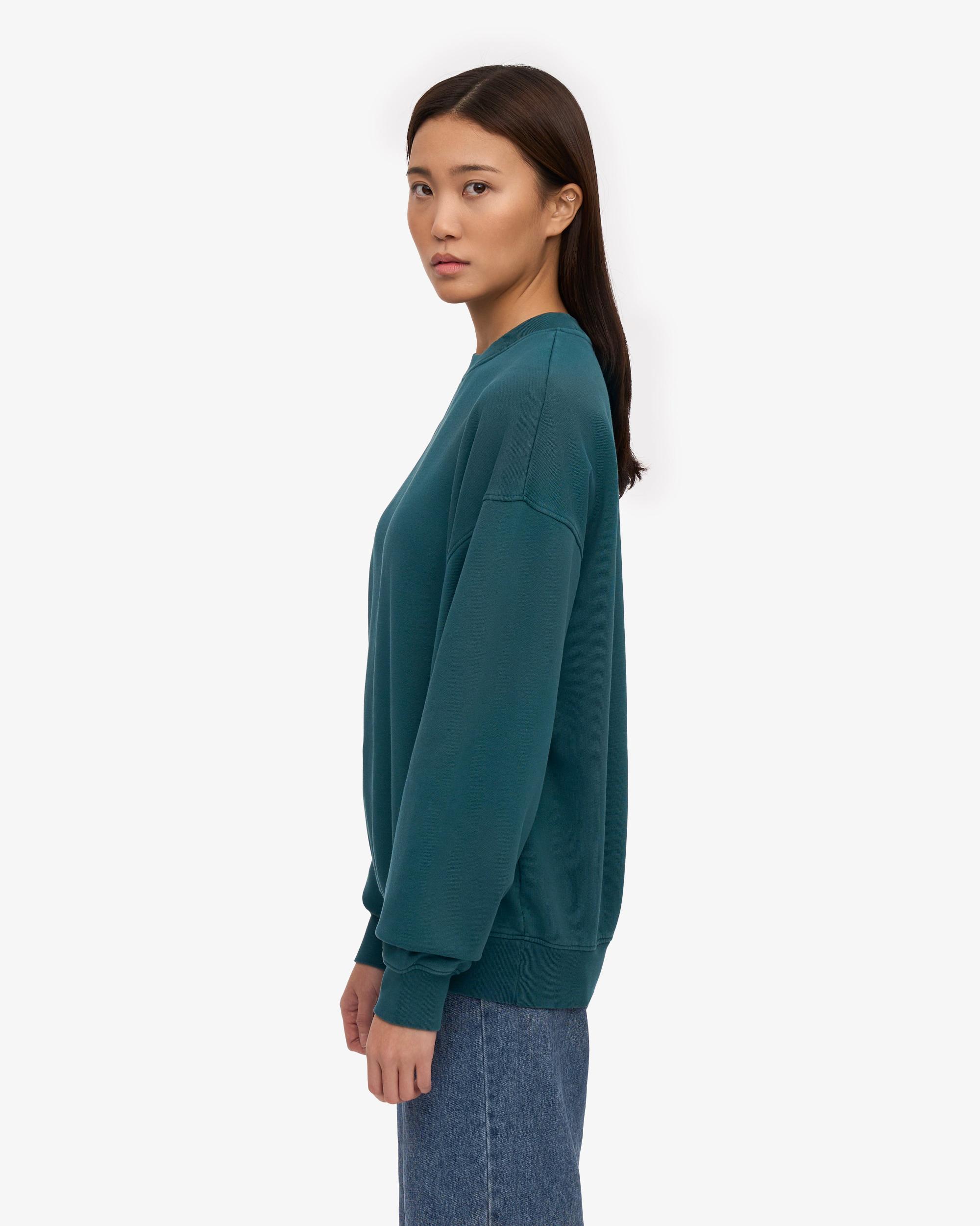Organic Oversized Crew - Ocean Green Product Image