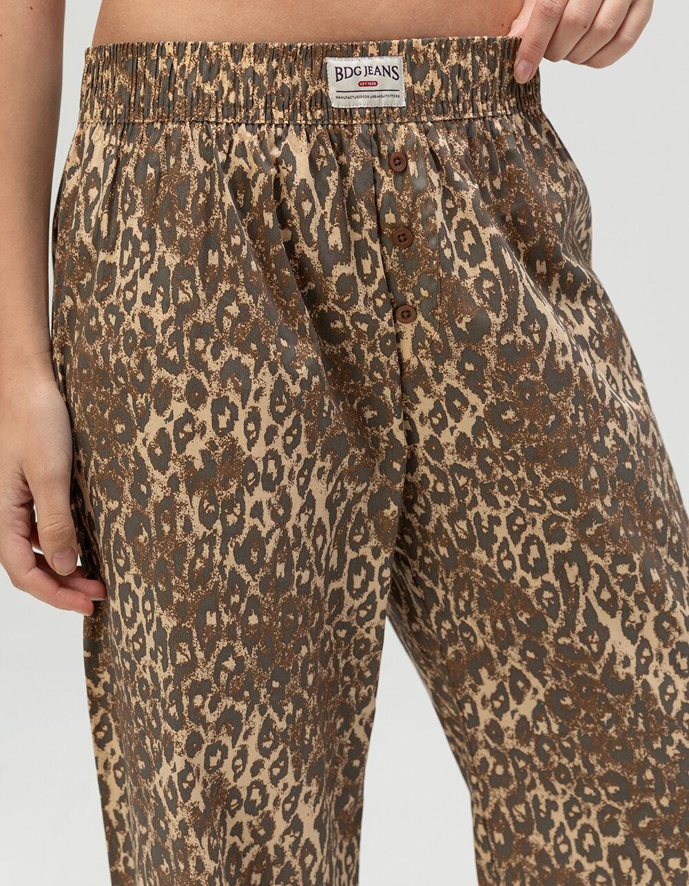 BDG Urban Outfitters Womens Leopard Boxer Pants - LEOPARD Product Image