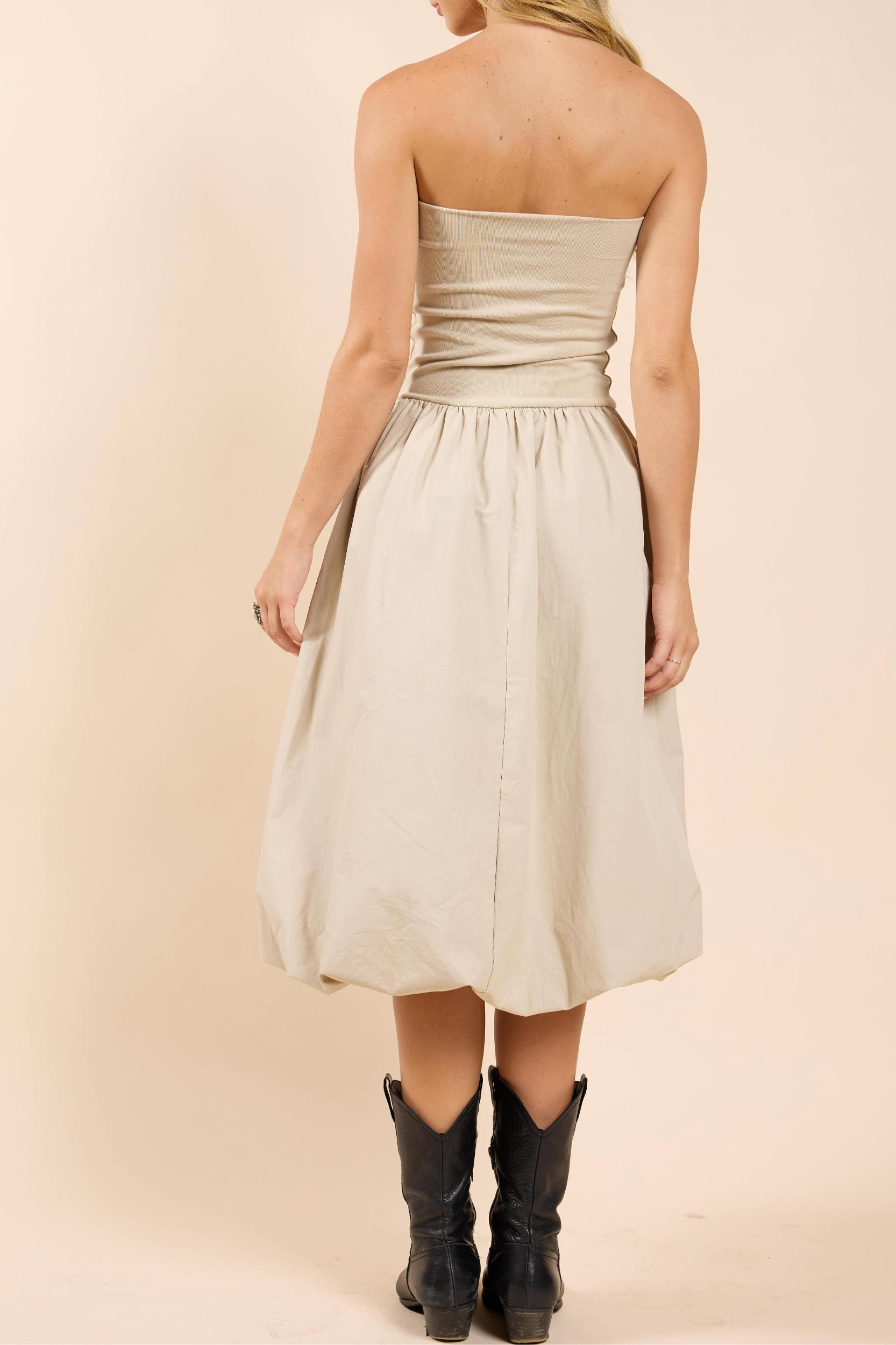 STRAPLESS TUBE BUBBLE DRESS Product Image