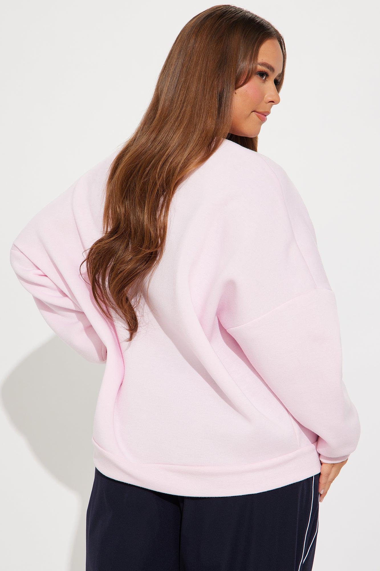 LA Pilates Club Crew Neck Sweatshirt - Pink Product Image