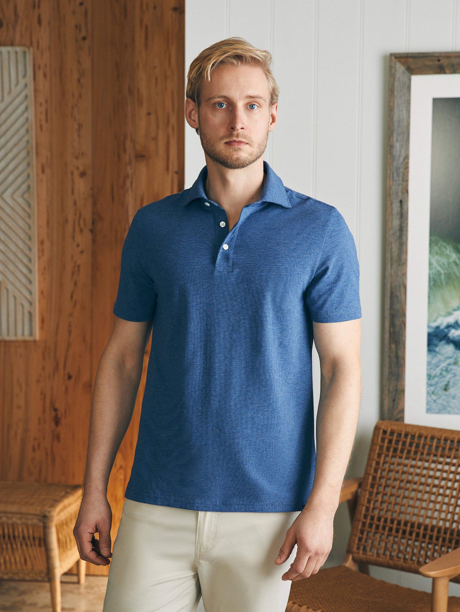 Short-Sleeve Movement™ Polo Shirt - Sea Navy Heather Male Product Image