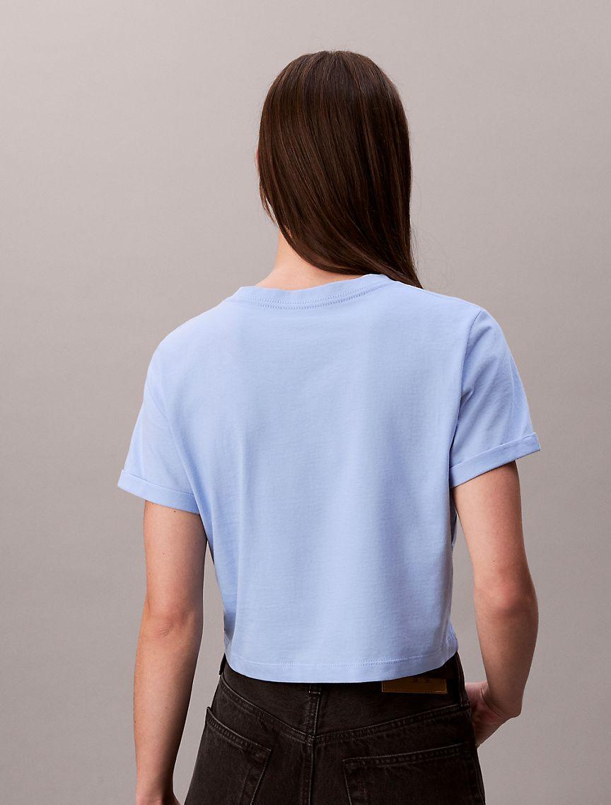 Script Logo Cropped Boxy T-Shirt Product Image