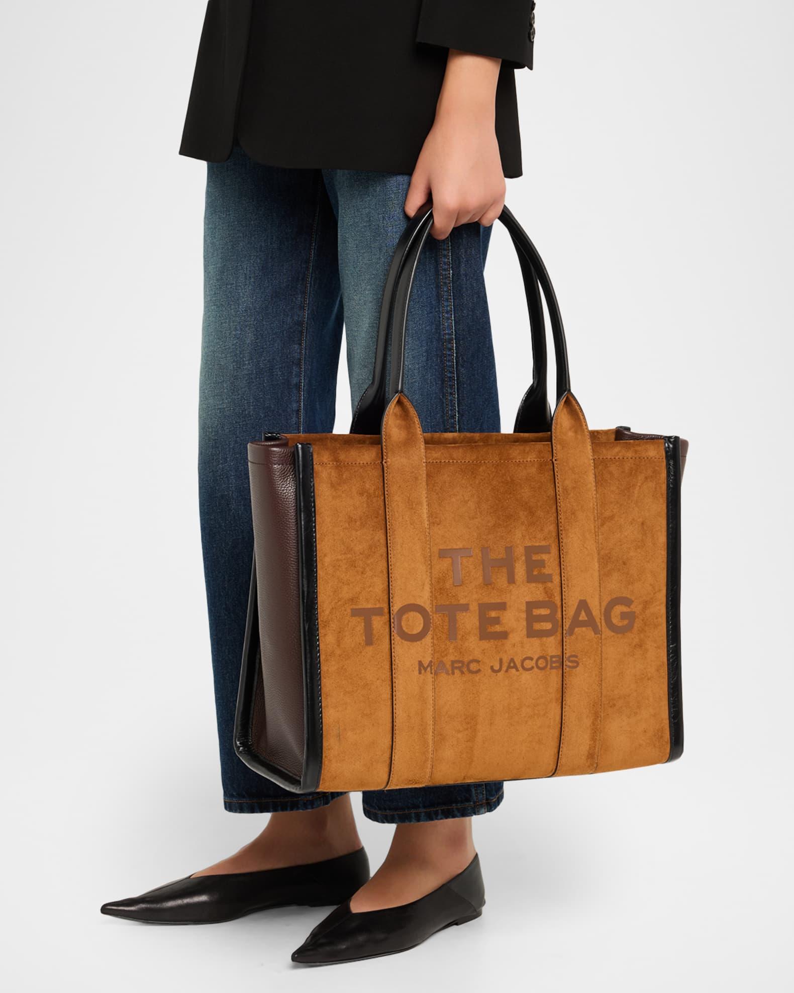 The Large Leather & Suede Tote Bag Product Image
