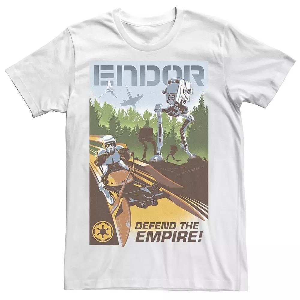 Men's Star Wars Endor "Defend The Empire" Poster Graphic Tee,  Product Image