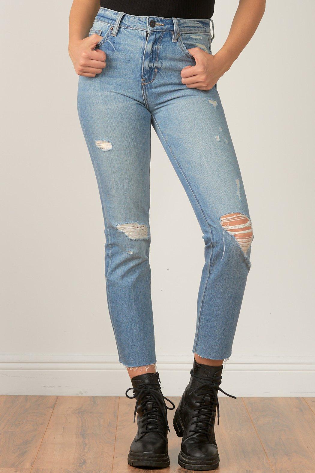 RIPPED BOYFRIEND JEANS Product Image