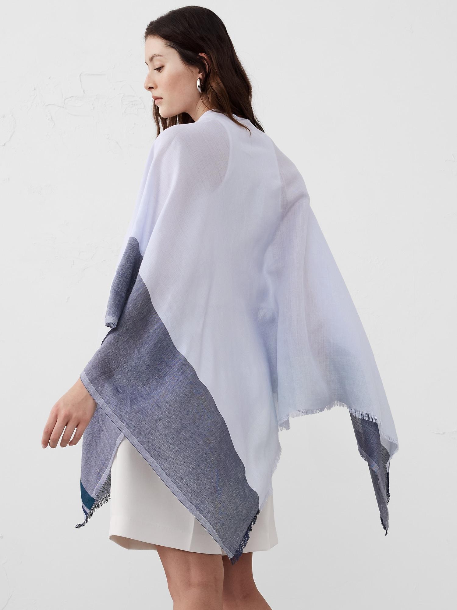 Silk-Ramie Poncho Product Image