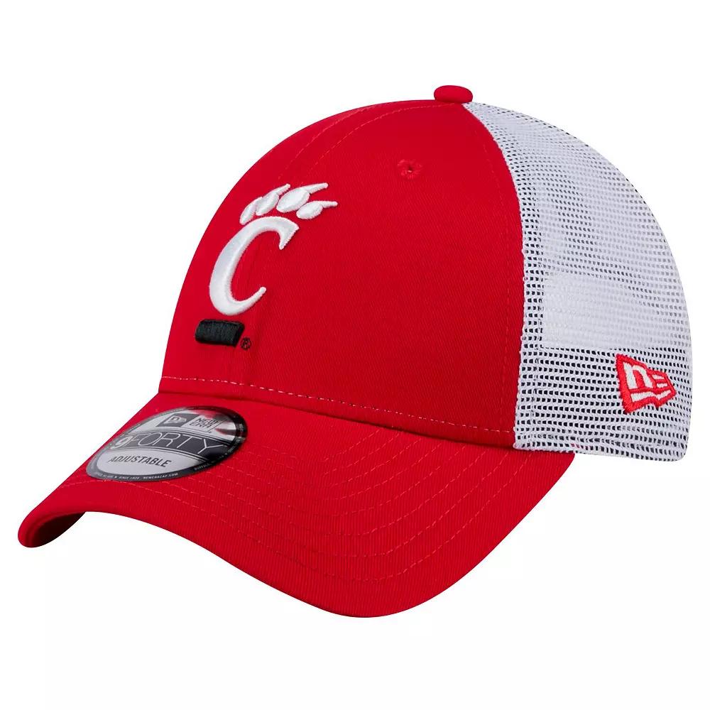 Men's New Era Red Cincinnati Bearcats Trucker 9FORTY Adjustable Hat Product Image