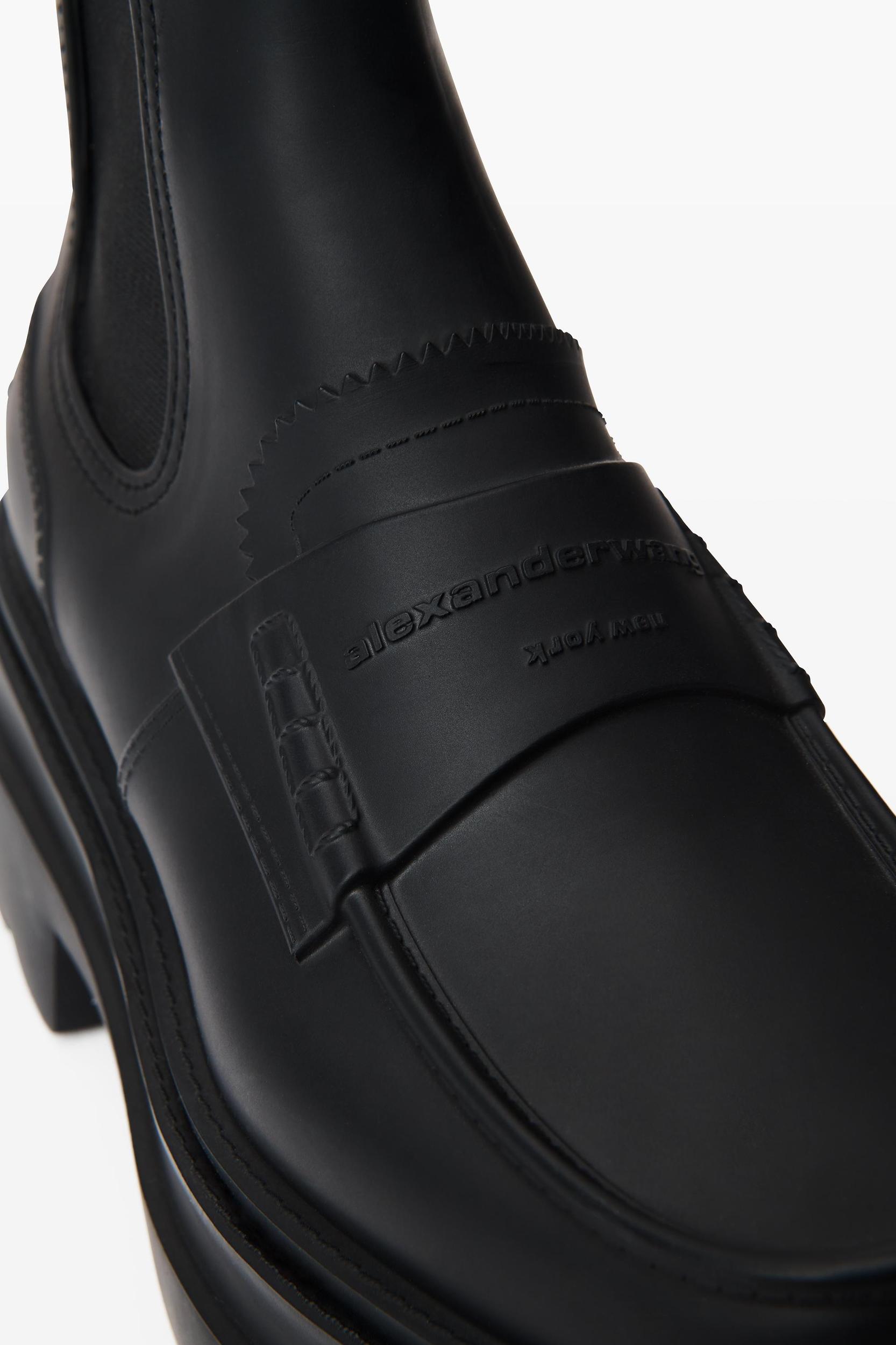 Carter 75mm Ankle Platform Boot In Rubber Product Image