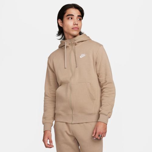 Mens Nike Sportswear Club Fleece Full-Zip Hoodie | BV2645-100 Product Image