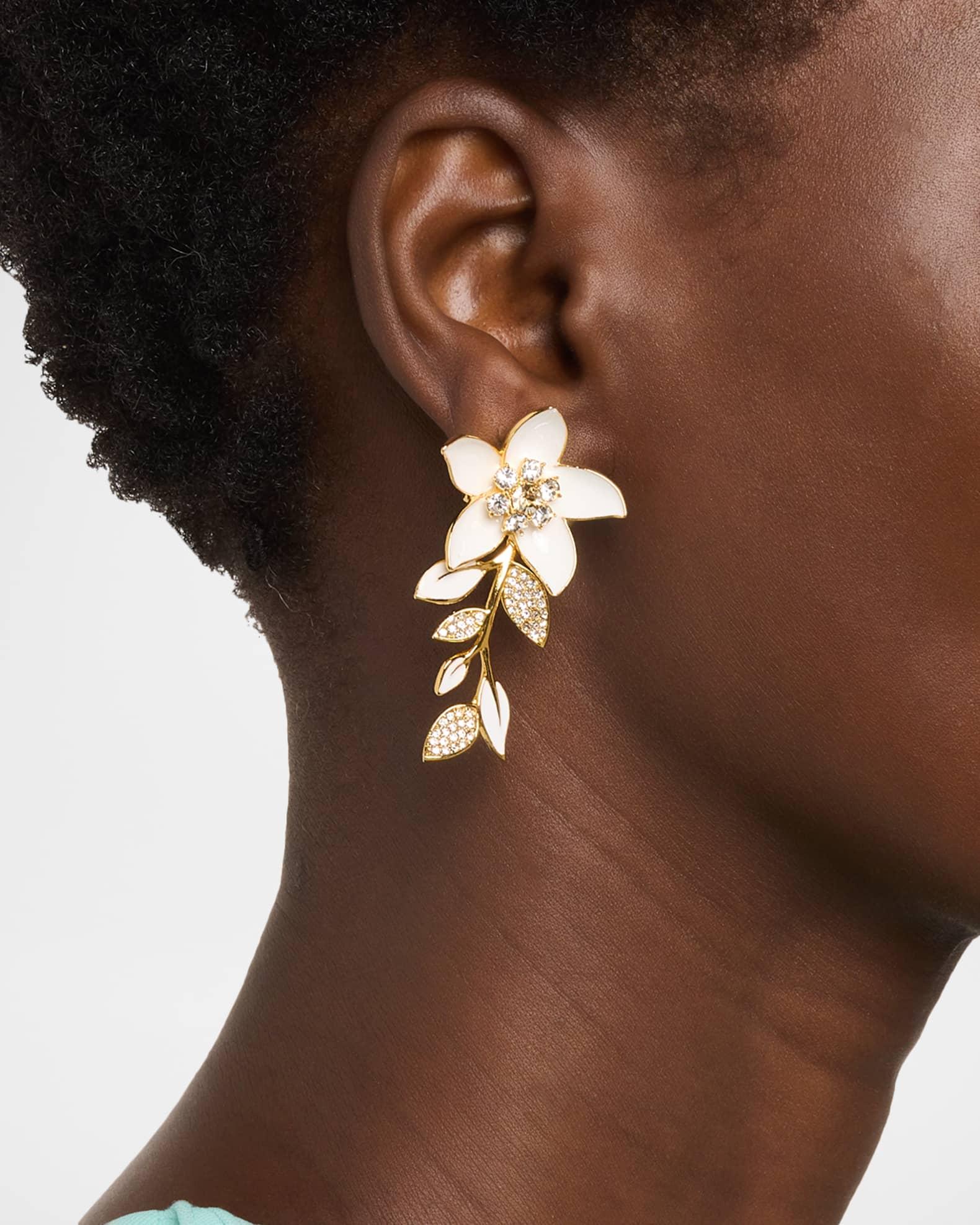 Jasmin Enamel Earrings Product Image