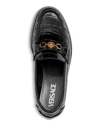Women's Croc-Effect Medusa '95 Loafers Product Image