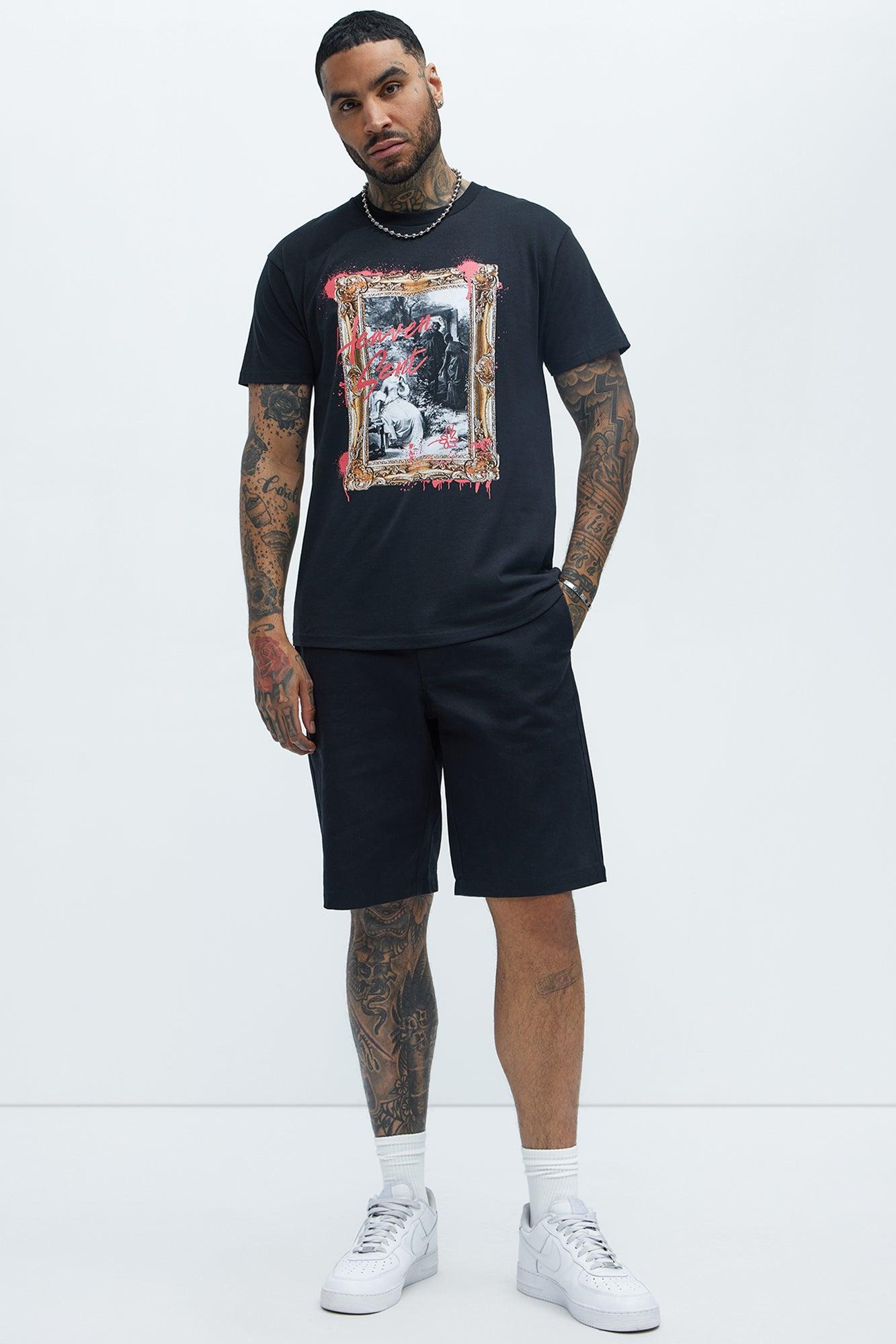 Heaven Sent Art Short Sleeve Tee - Black Product Image