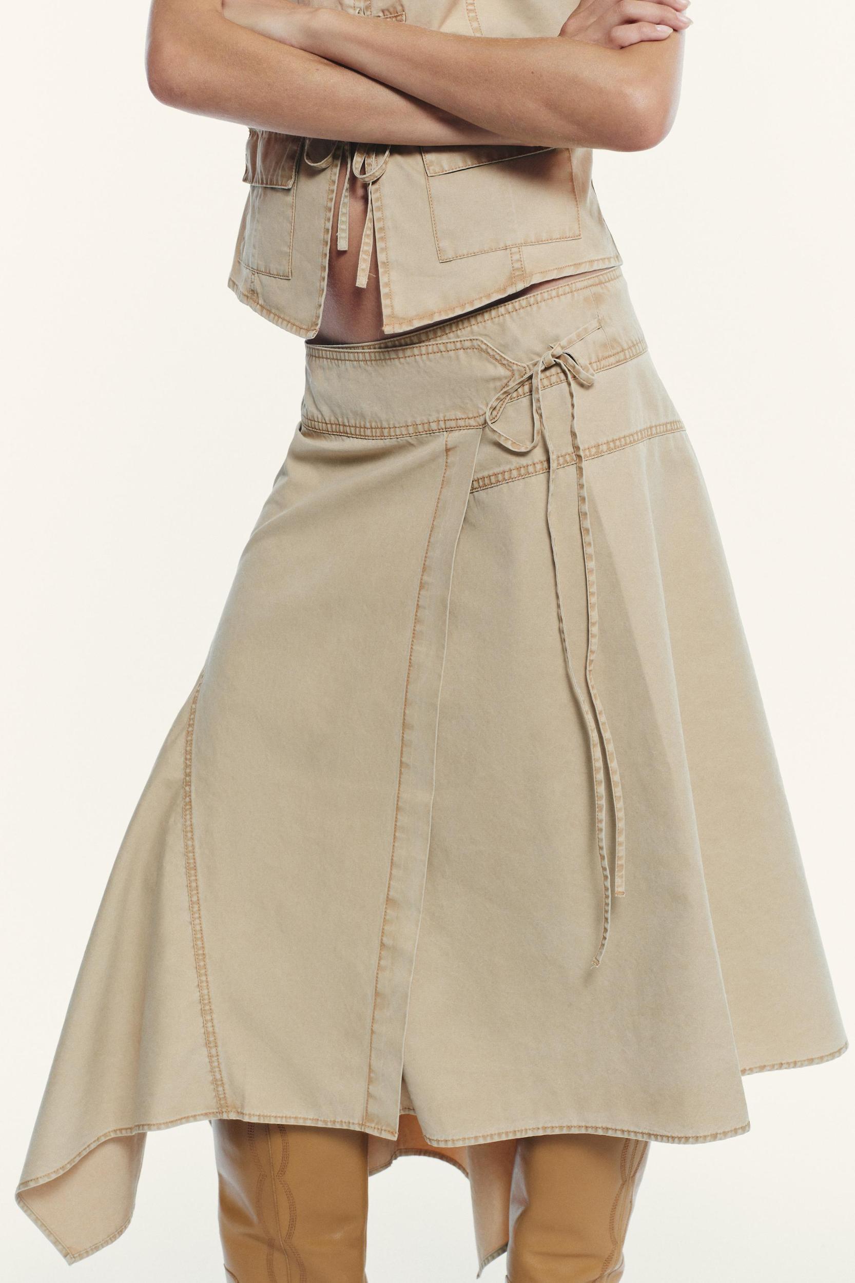 ASYMMETRIC WRAP SKIRT Product Image