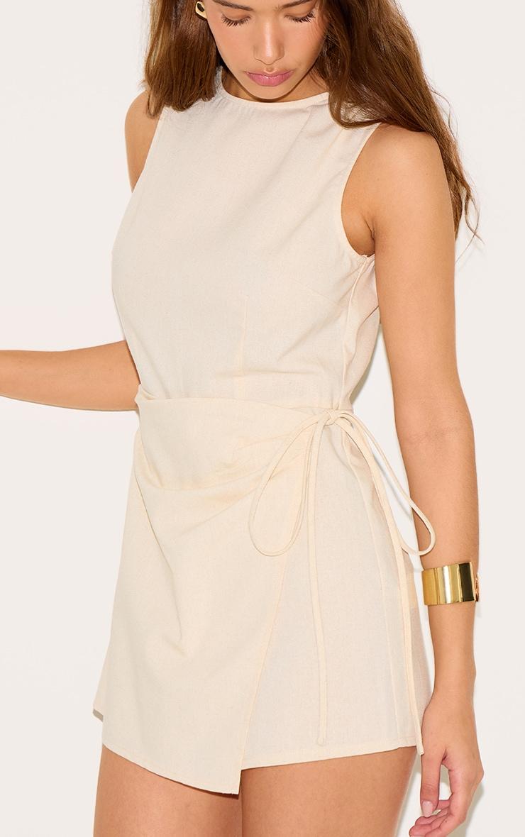 Stone Wrap Front Romper Product Image