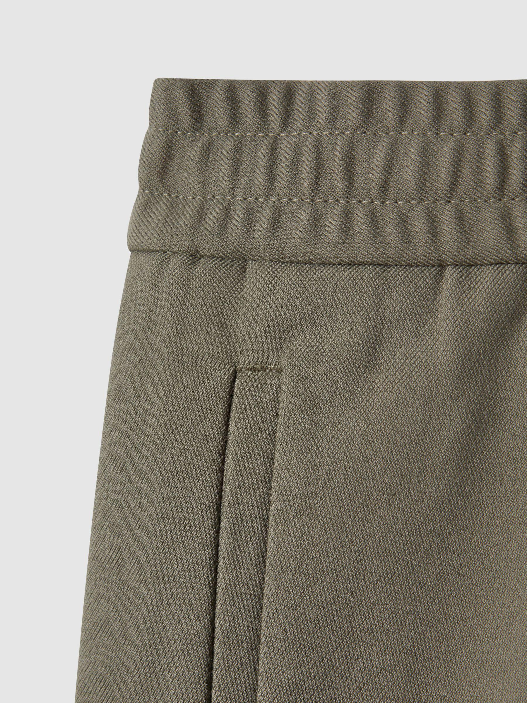 Relaxed Drawstring Shorts in Sage Product Image