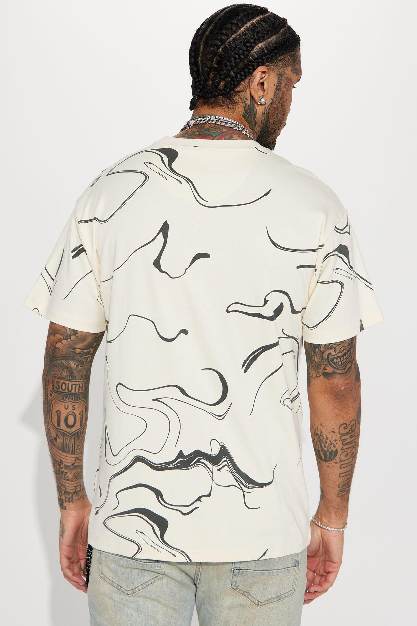 All the Marbles Short Sleeve Tee - Cream/combo Product Image