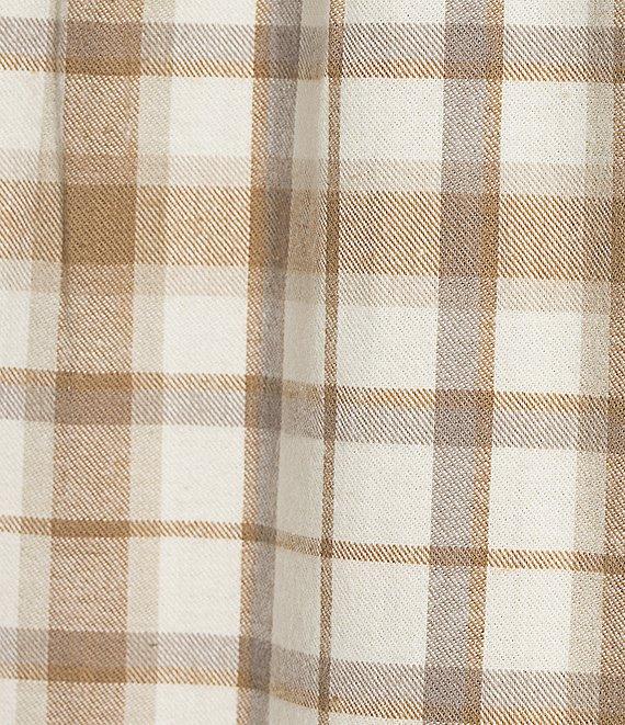 L.L.Bean Scotch Small Plaid Flannel Long Sleeve Woven Shirt Product Image