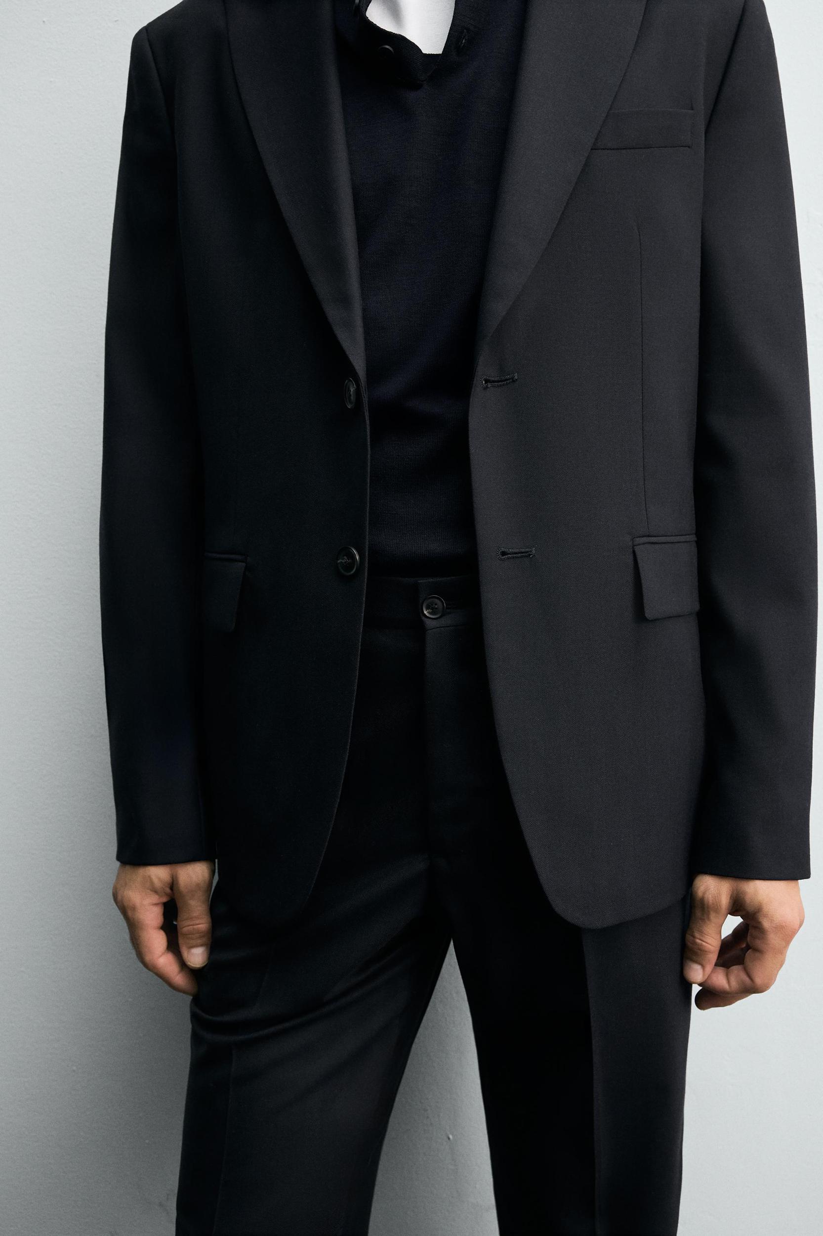 HERRINGBONE SUIT PANTS Product Image