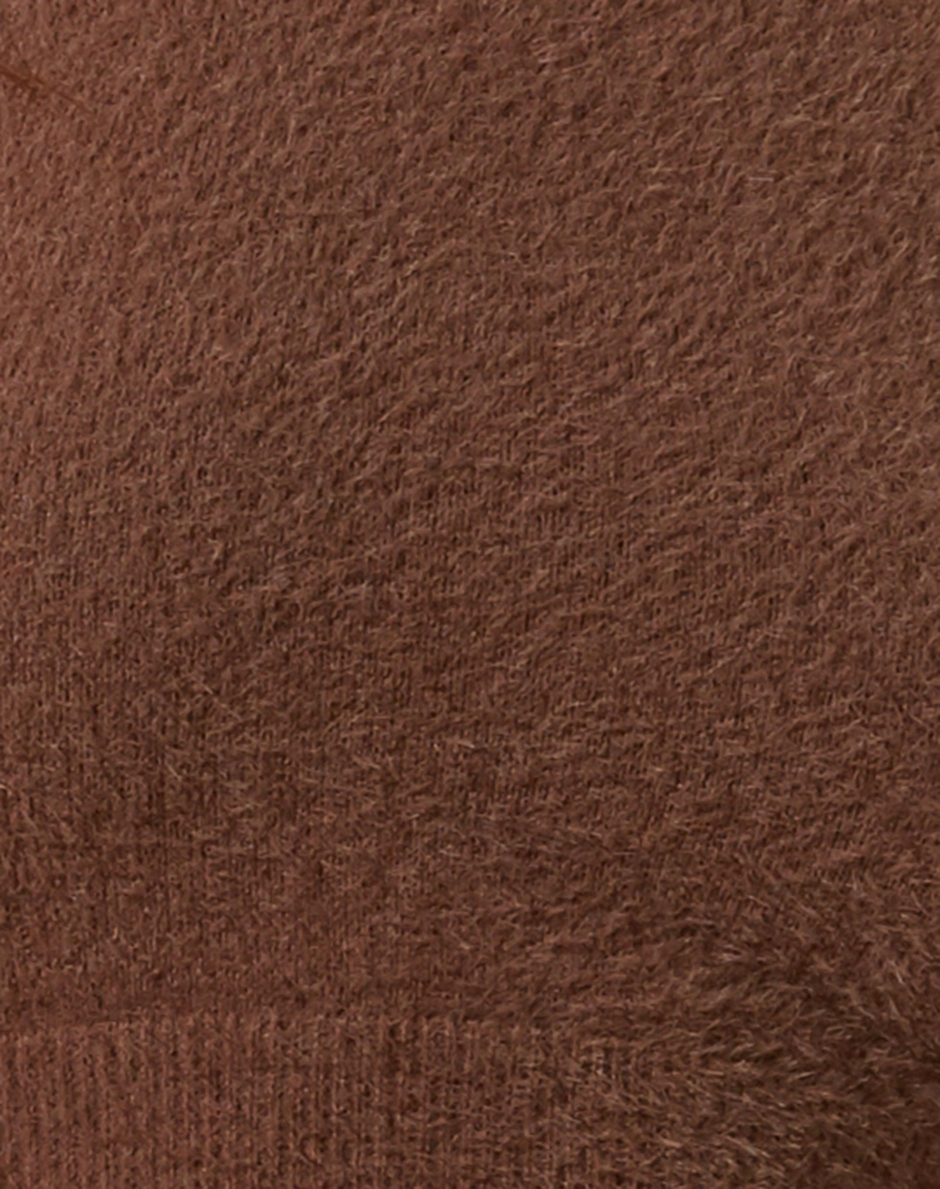 Pikat Crop Top in Knit Brown Product Image