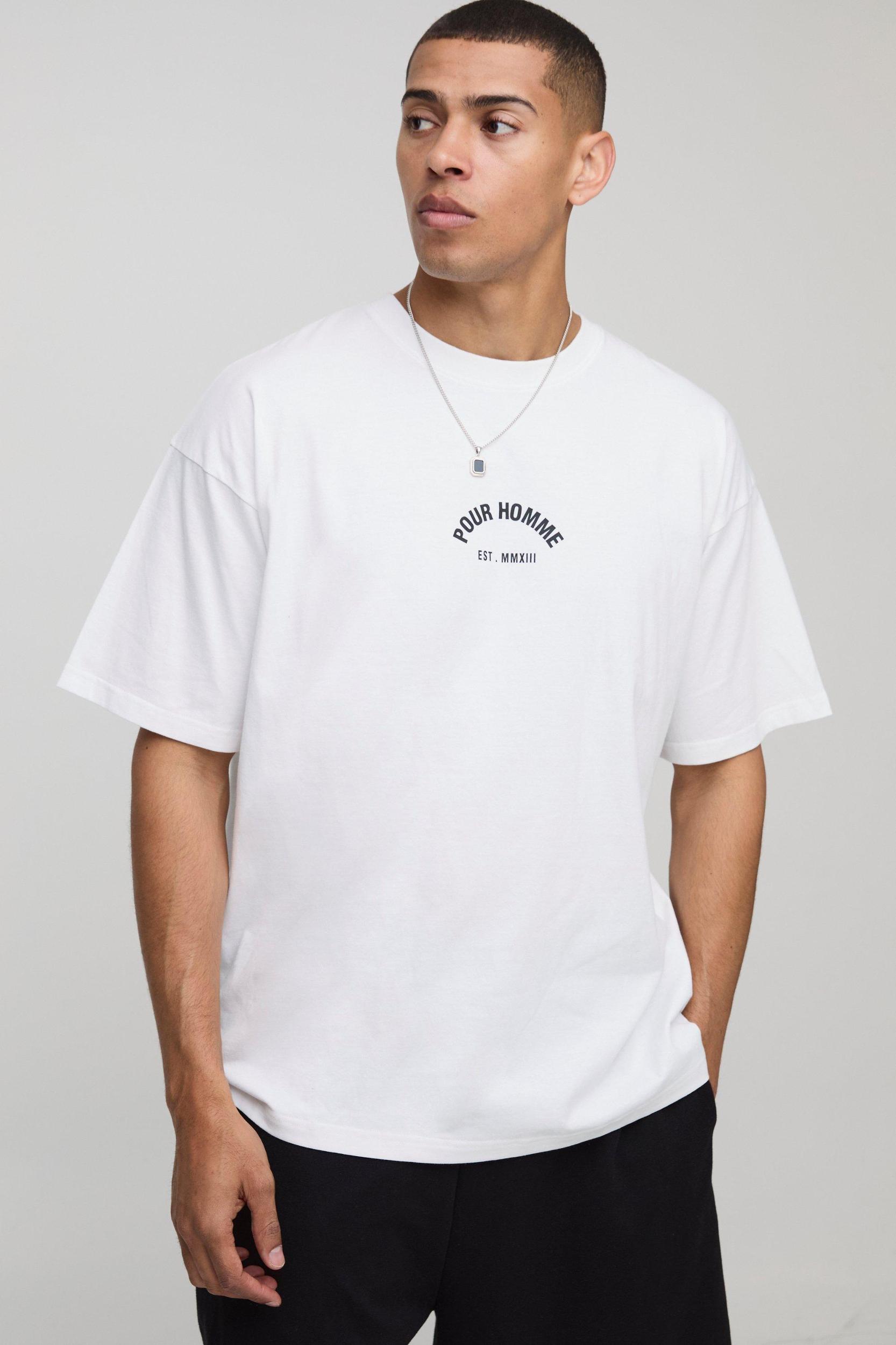 Oversized Homme Ofcl Varsity Applique T-shirt | boohooMAN USA Product Image