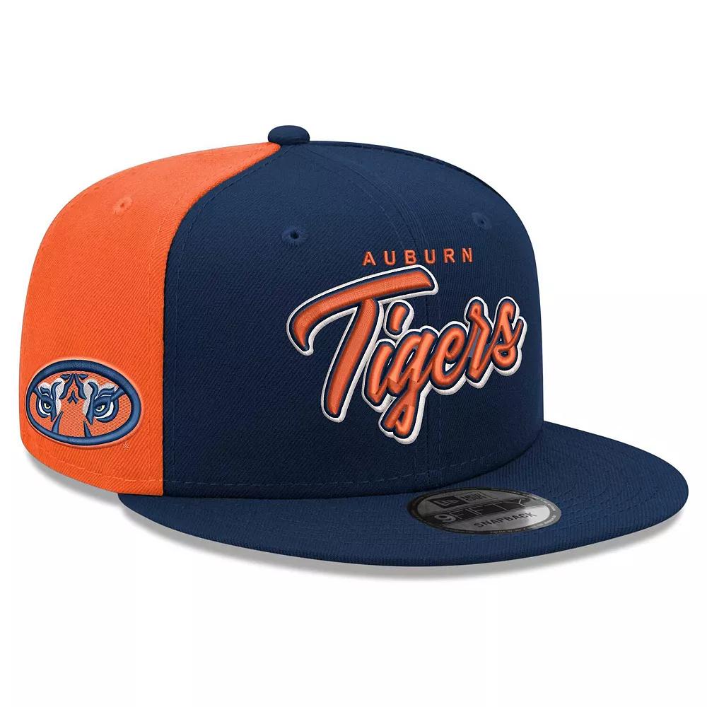 Men's New Era  Navy Auburn Tigers Outright 9FIFTY Snapback Hat, Blue Product Image