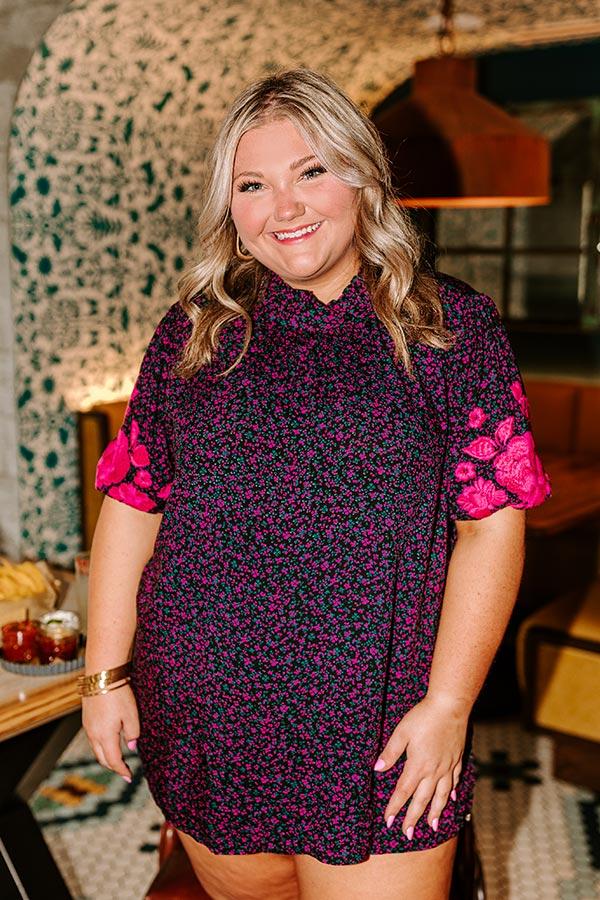 Stay Near Embroidered Shift Top Curves Product Image