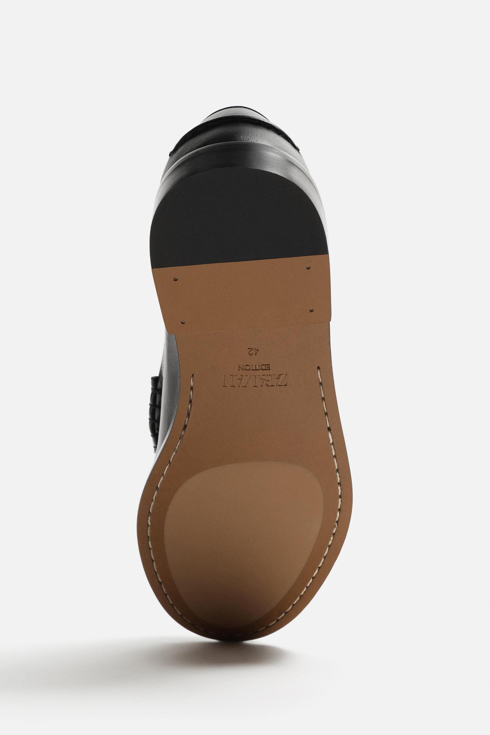 LEATHER PENNY LOAFERS Product Image