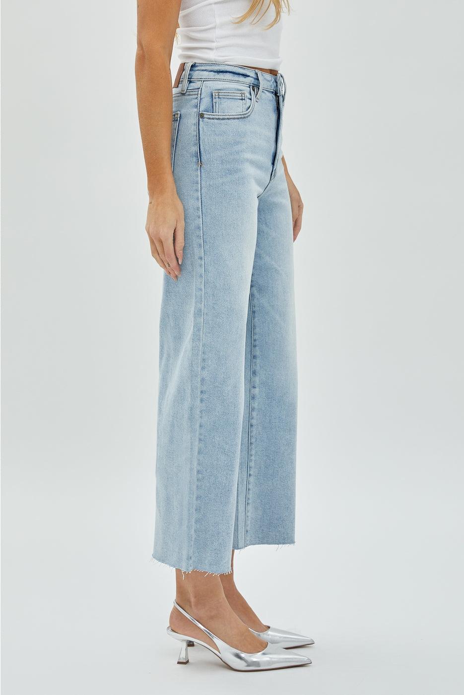 Nori Wide Leg Crop - LT BLUE Product Image