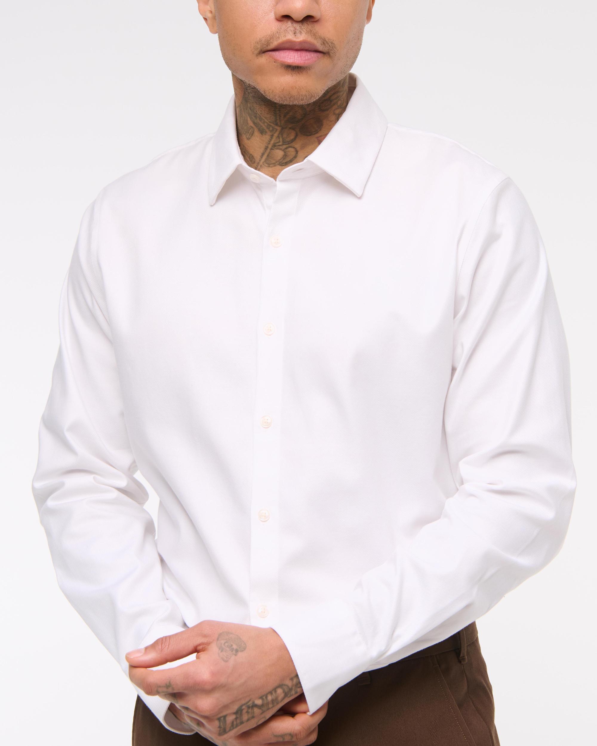 The A&F Collins Slim Suiting Shirt Product Image