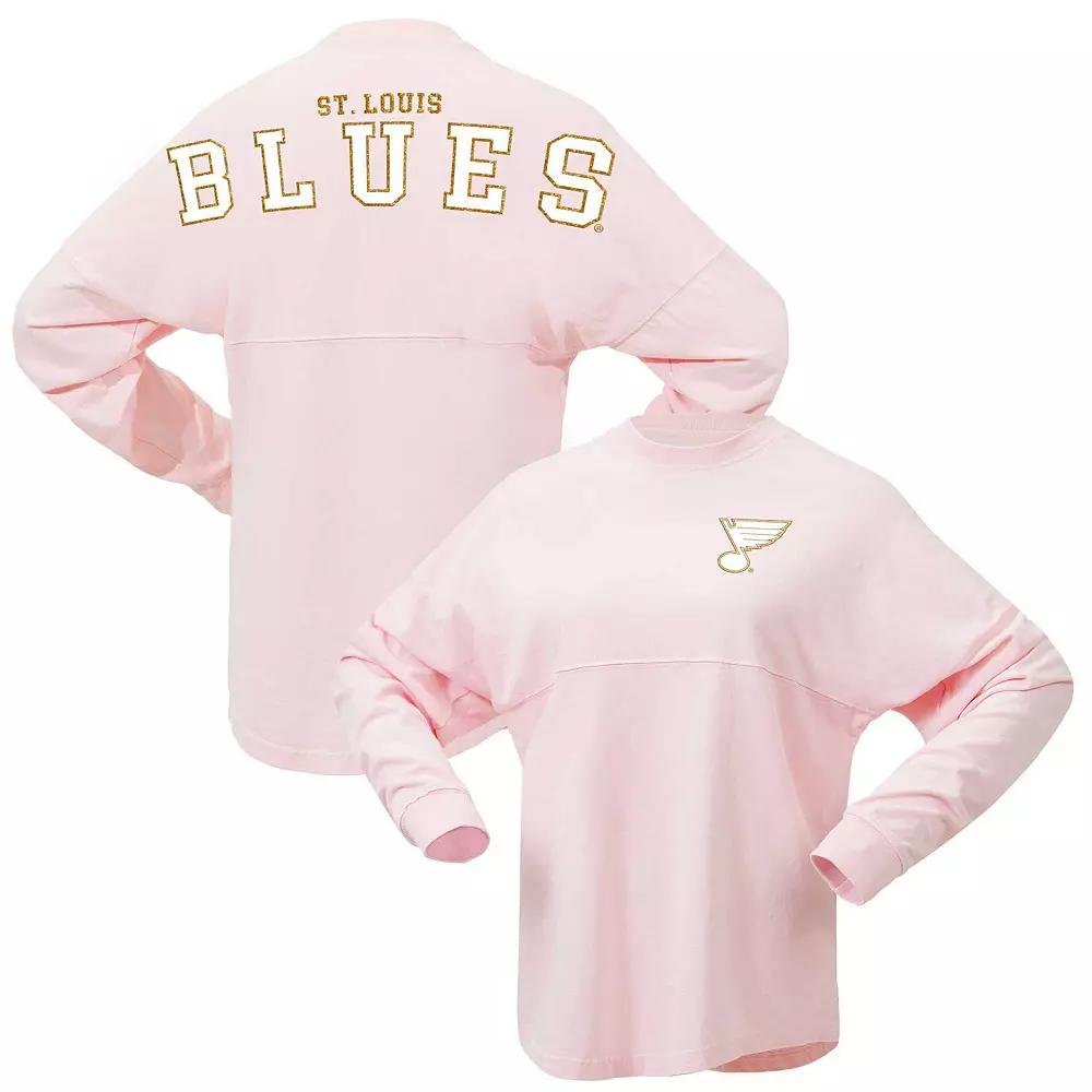 Women's Fanatics Pink St. Louis Blues Spirit Jersey Long Sleeve T-Shirt,  Product Image