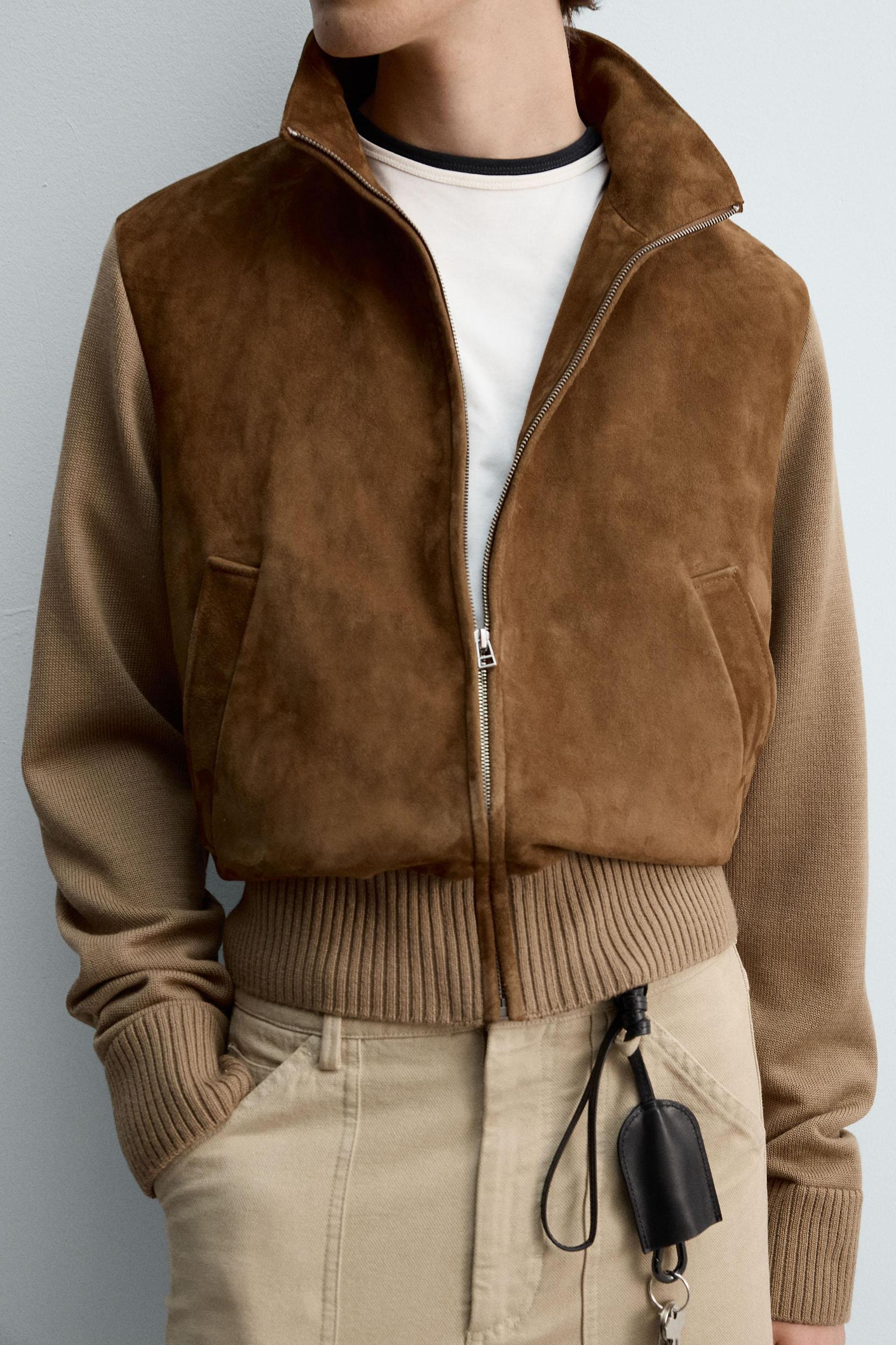 LIMITED EDITION COMBINATION LEATHER JACKET Product Image