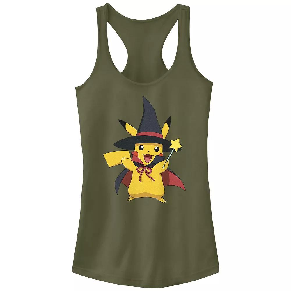 Juniors' Pokemon Pikachu Dressed As A Witch Racerback Tank Top, Girl's,  Product Image