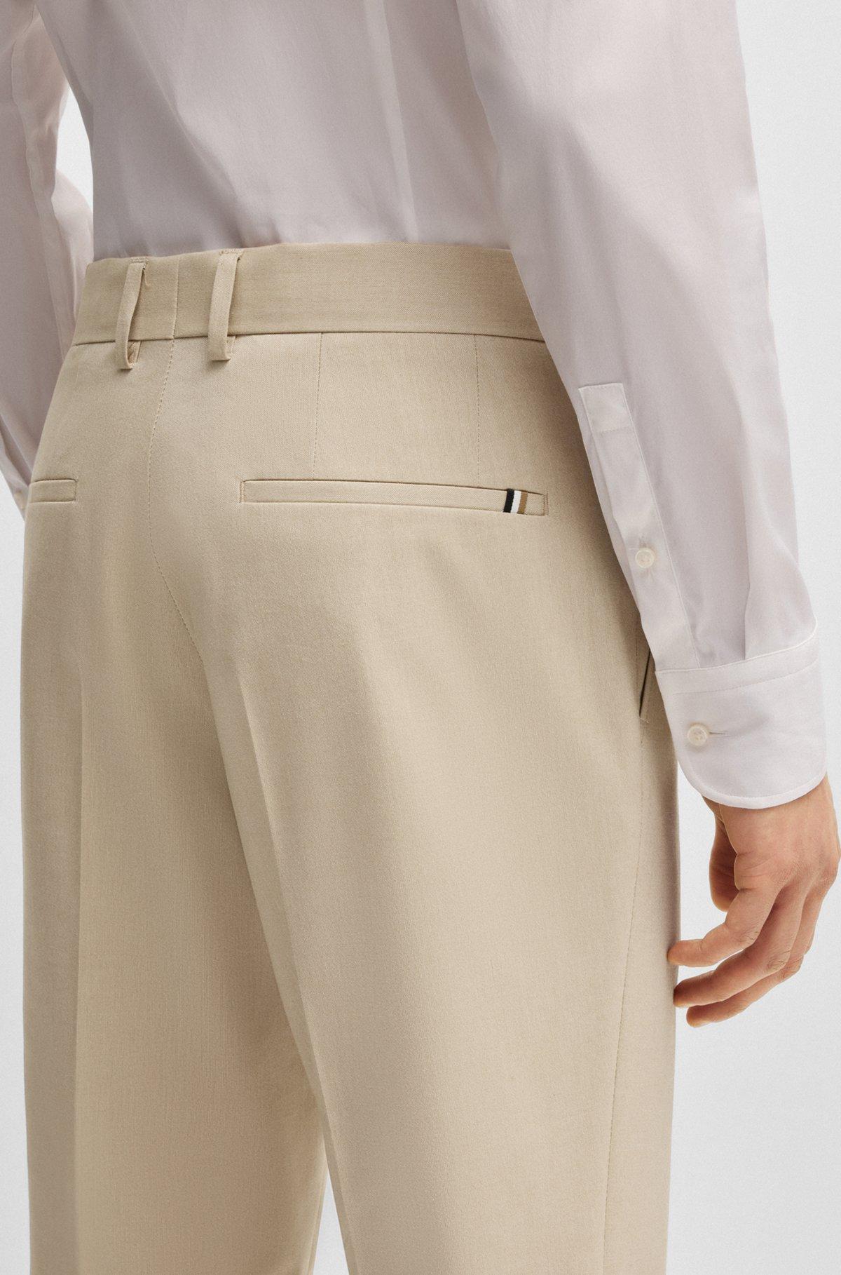 Formal trousers in stretch chiffon Product Image