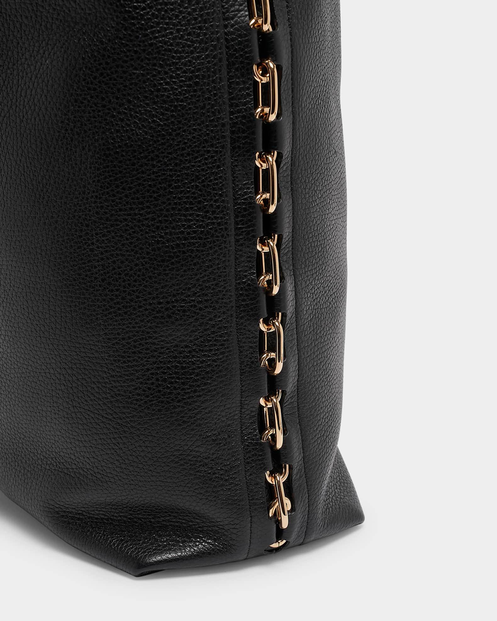 Chain Leather Tote Bag Product Image