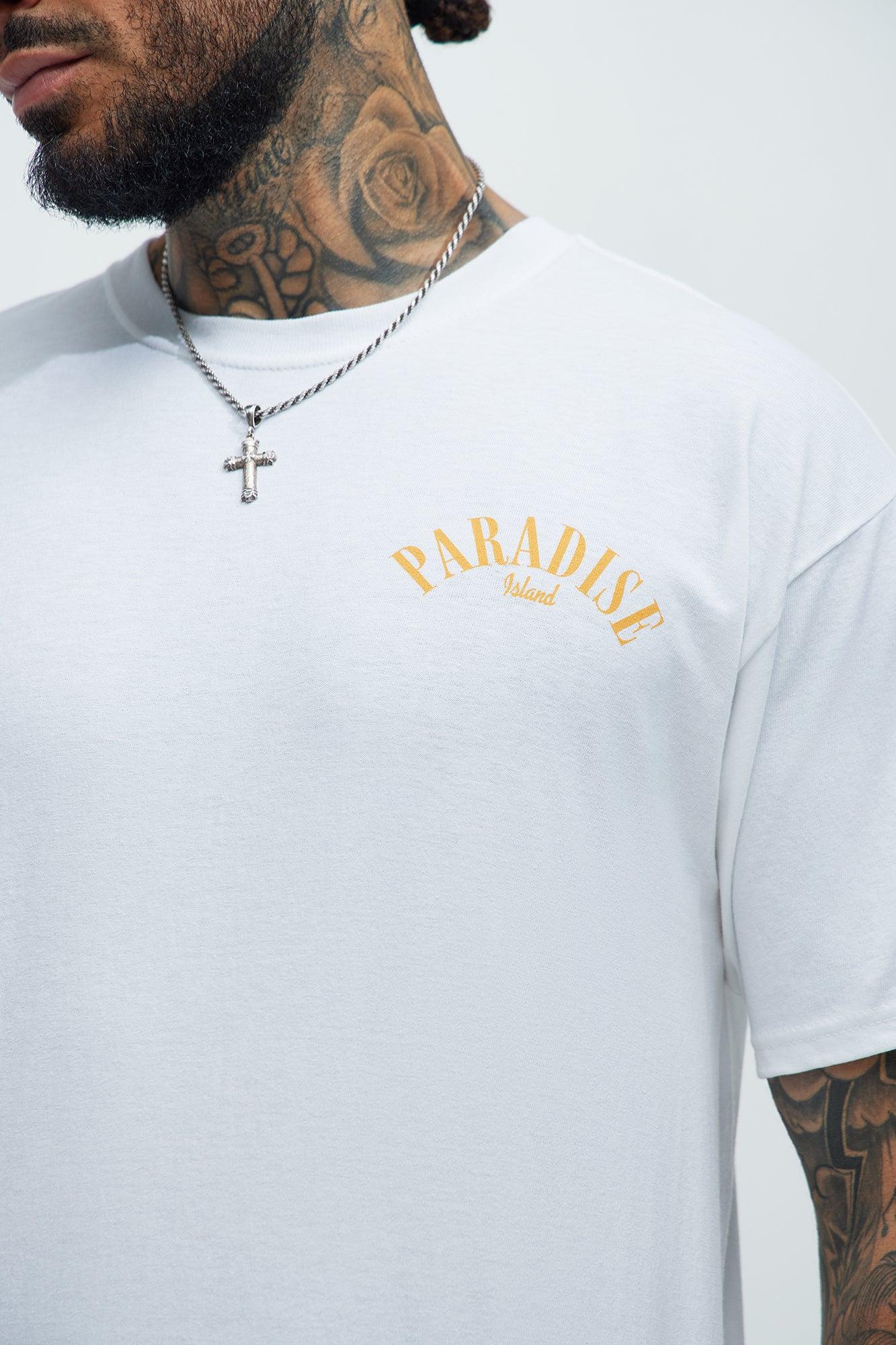 Paradise Island Short Sleeve Tee - White Product Image