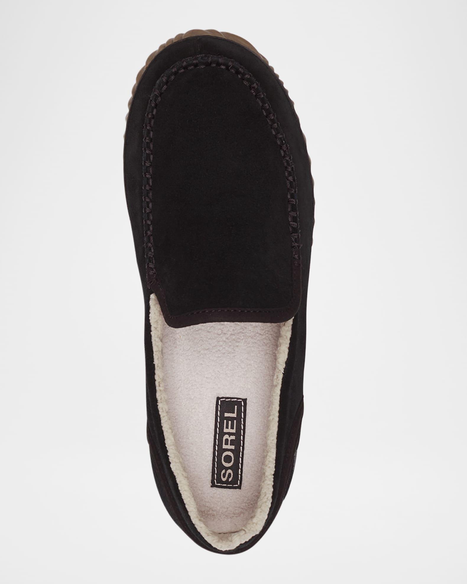 Men's Dude Moc Suede and Faux Fur Slippers Product Image