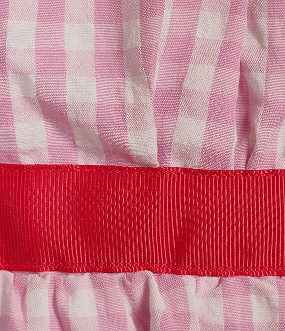 TCEC Gingham Square Neck Tie Shoulder Midi Dress Product Image