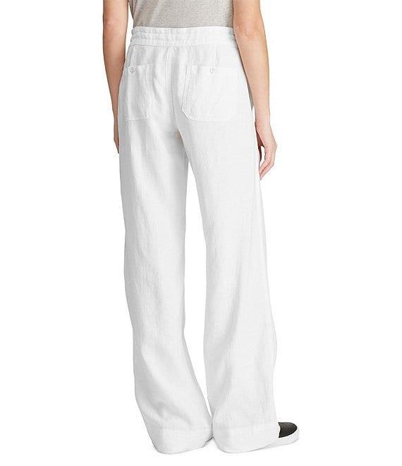 Lauren Ralph Lauren Wide Leg Linen Pants Product Image