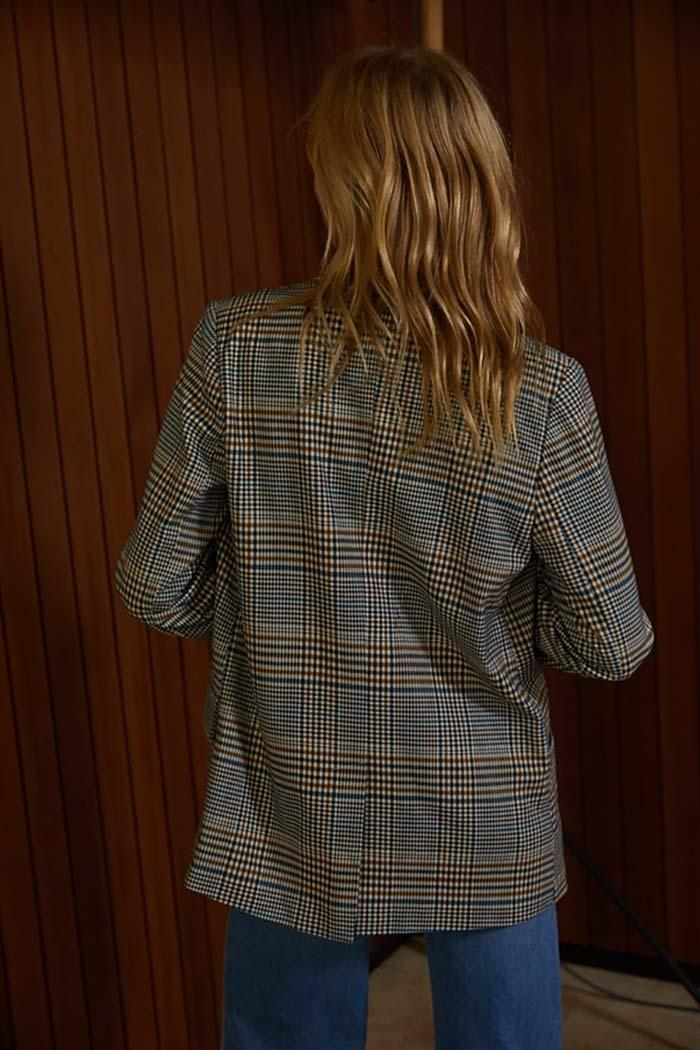 Oversized Plaid Blazer Product Image