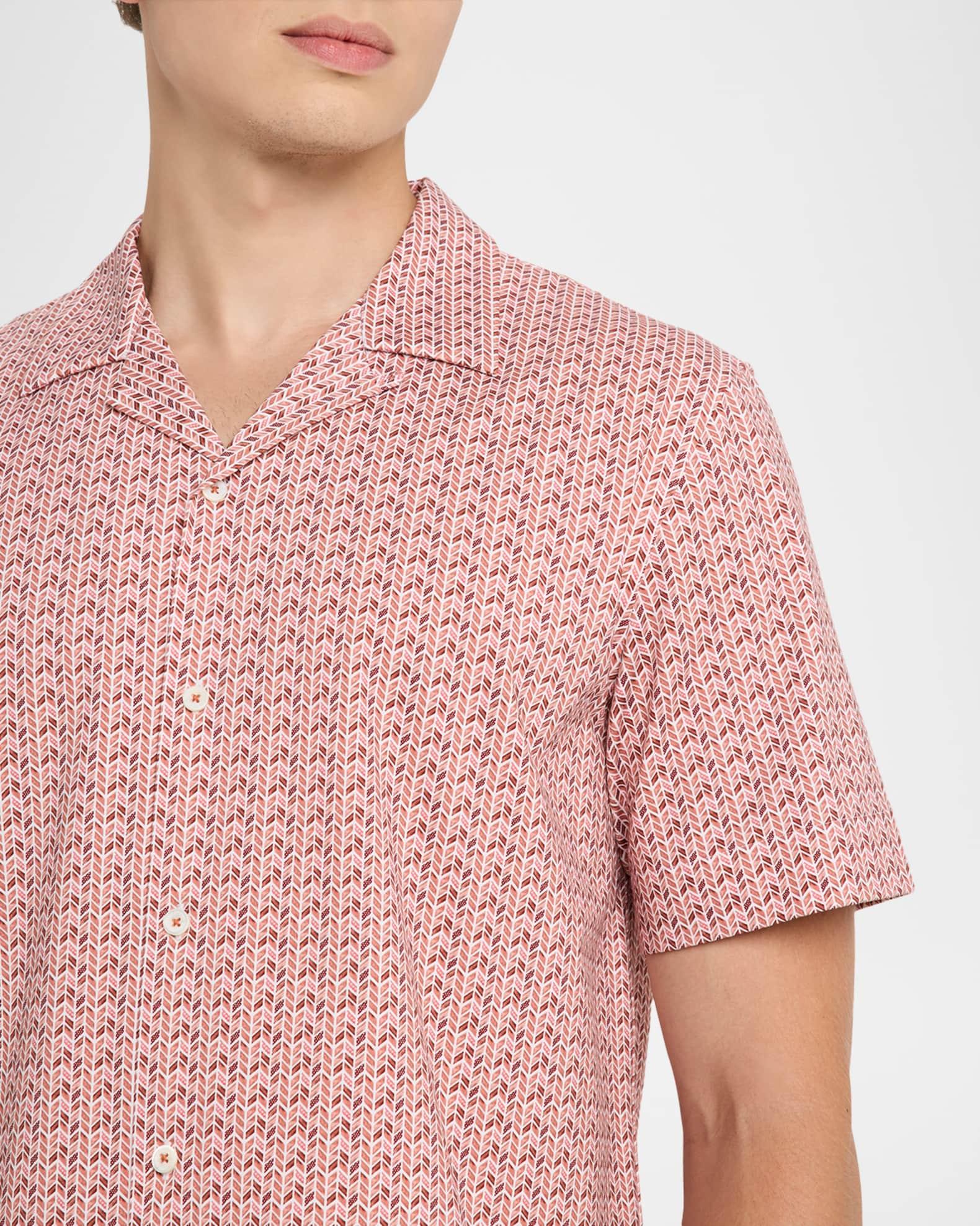 Men's OoohCotton Herringbone Camp Shirt Product Image